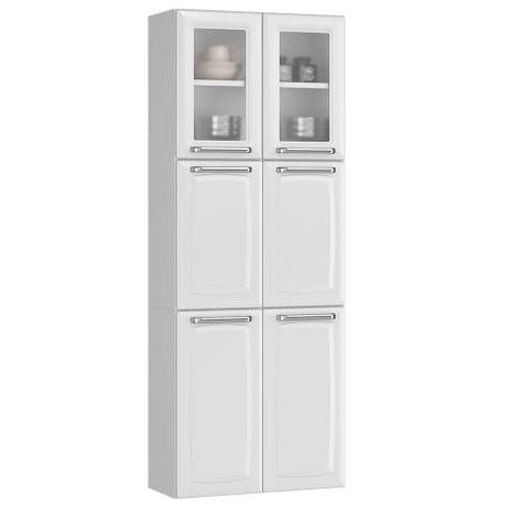 Paneleiro de Cozinha Itatiaia Luce IPLDV-70 MX- Branco - Aço/Duplo c/ 6 Portas (2 c/vidro) Menor preço em Paneleiro de Cozinha Itatiaia Luce IPLDV-70 MX- Branco - Aço/Duplo c/ 6 Portas (2 c/vidro)