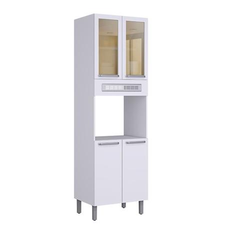 Paneleiro Duplo Itatiaia Cacau 4 Portas Branco Laca - Itatiaia móveis Menor preço em Paneleiro Duplo Itatiaia Cacau 4 Portas Branco Laca - Itatiaia móveis