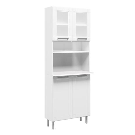 Paneleiro Duplo Para 1 Forno Bertolini 4 Portas Branco Com Vidro Menor preço em Paneleiro Duplo Para 1 Forno Bertolini 4 Portas Branco Com Vidro