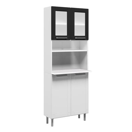 Paneleiro Duplo Para 1 Forno Bertolini 4 Portas Branco/Preto C/ Vidro é boa?