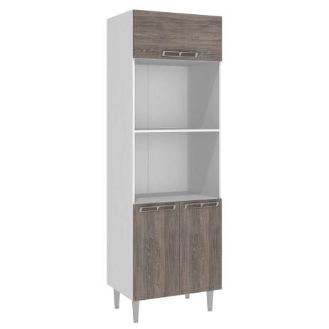 Paneleiro Fornos 3 Portas Mia Coccina 70X215 Branco Com Rustico - Art in móveis Menor preço em Paneleiro Fornos 3 Portas Mia Coccina 70X215 Branco Com Rustico - Art in móveis
