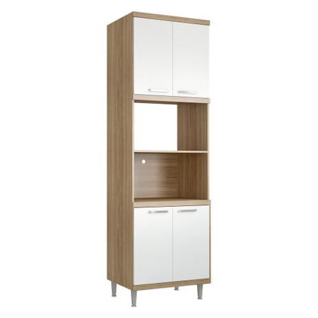 Paneleiro Multimóveis Sicília para forno e micro 5120 Argila/Branco Menor preço em Paneleiro Multimóveis Sicília para forno e micro 5120 Argila/Branco