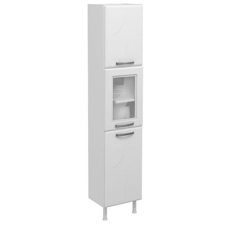 Paneleiro Simples Esquerdo Aço com 1 Porta de Vidro Safira Telasul Menor preço em Paneleiro Simples Esquerdo Aço com 1 Porta de Vidro Safira Telasul