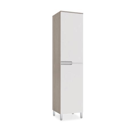 Paneleiros Alto 50 Com 2 Portas D648 Carvalle Brilho/Branco Brilho - Móveis kappesberg Menor preço em Paneleiros Alto 50 Com 2 Portas D648 Carvalle Brilho/Branco Brilho - Móveis kappesberg