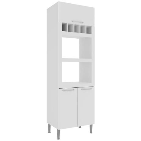 Paneleiros Com 2 Espaços para Forno e Micro 70x222 cm 0862 Branco - Genialflex moveis Menor preço em Paneleiros Com 2 Espaços para Forno e Micro 70x222 cm 0862 Branco - Genialflex moveis