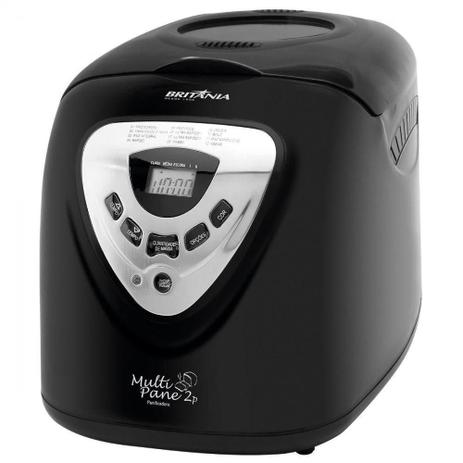 Panificadora Britânia Multipane 2P, Função Timer, Preto - 220V Menor preço em Panificadora Britânia Multipane 2P, Função Timer, Preto - 220V