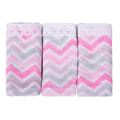 Pano de boca chevron rosa - Incomfral Menor preço em Pano de boca chevron rosa - Incomfral