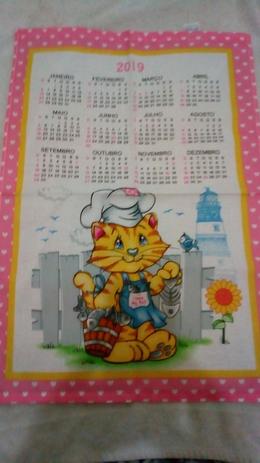 Pano de Copa Estampado Calendário 2019 - Dohler Menor preço em Pano de Copa Estampado Calendário 2019 - Dohler