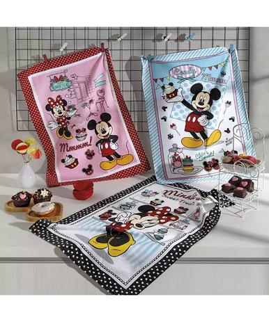 Pano de Copa Prata Mickey e Minnie 13 - Dohler Menor preço em Pano de Copa Prata Mickey e Minnie 13 - Dohler