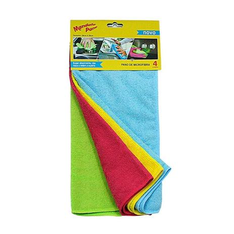Pano de Microfibra Kit com 4 cores 29x29cm 4Wash é boa?