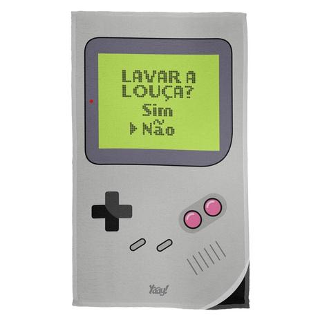 Pano de Prato Game Boy Lavar a Louça - Yaay é boa?