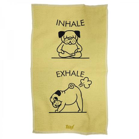 Pano de Prato Inhale Exhale - Artgeek Menor preço em Pano de Prato Inhale Exhale - Artgeek