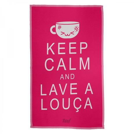 Pano de Prato Keep Calm and lave a louça - Artgeek Menor preço em Pano de Prato Keep Calm and lave a louça - Artgeek