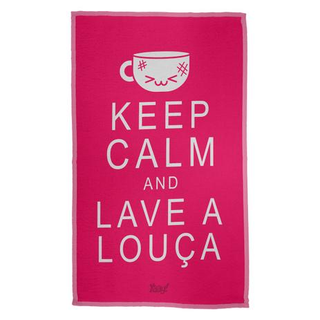Pano de Prato Keep Calm and Lave a Louça - Geek10 Menor preço em Pano de Prato Keep Calm and Lave a Louça - Geek10
