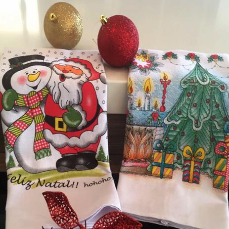 Pano De Prato Lomaer Sacaria Estampado Natal Kit Com 6 Unidades Branco é boa?