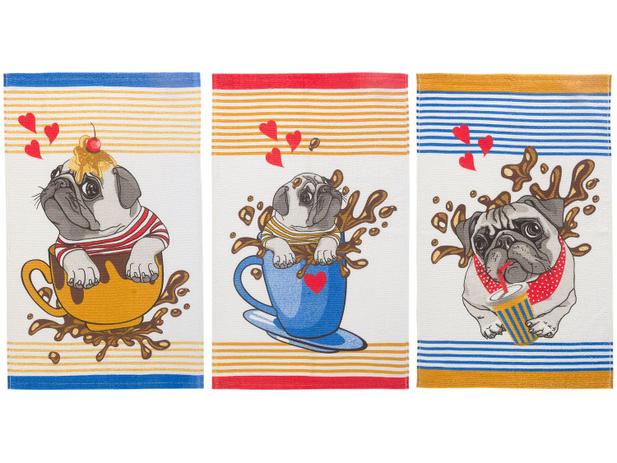 Pano de Prato Primore Dogs Teka - 40x65cm 3 Peças é ruim? Pano de Prato Primore Dogs Teka - 40x65cm 3 Peças é boa?