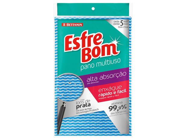 Pano Multiuso Bettanin EsfreBom - 5 Unidades Menor preço em Pano Multiuso Bettanin EsfreBom - 5 Unidades