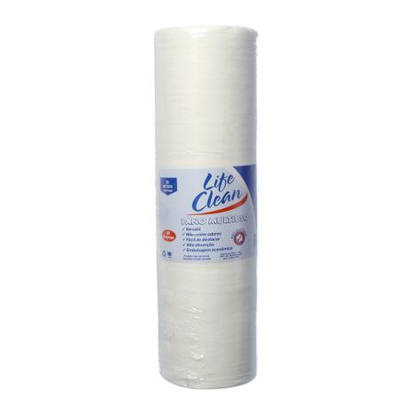 Pano Multiuso Branco Rolo com 30cm x 25m Life Clean Menor preço em Pano Multiuso Branco Rolo com 30cm x 25m Life Clean