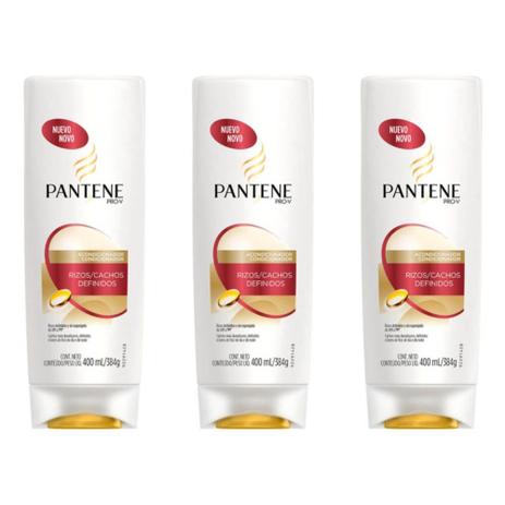 Pantene Cachos Definidos Condicionador 400ml (Kit C/03) Menor preço em Pantene Cachos Definidos Condicionador 400ml (Kit C/03)