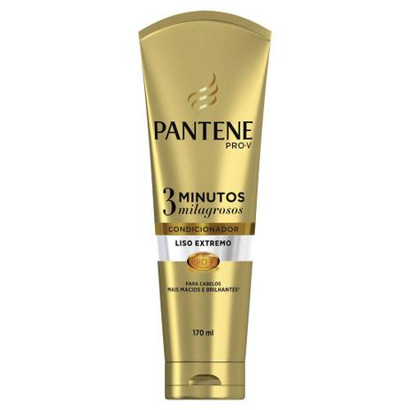Pantene Condicio. 3 Minutos Milagrosos Liso Extremo 170ml Menor preço em Pantene Condicio. 3 Minutos Milagrosos Liso Extremo 170ml