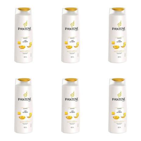 Pantene Liso Extremo Shampoo 400ml (Kit C/06) Menor preço em Pantene Liso Extremo Shampoo 400ml (Kit C/06)