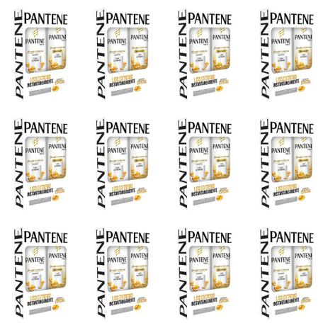 Pantene Liso Shampoo + Condicionador 175ml (Kit C/12) Menor preço em Pantene Liso Shampoo + Condicionador 175ml (Kit C/12)