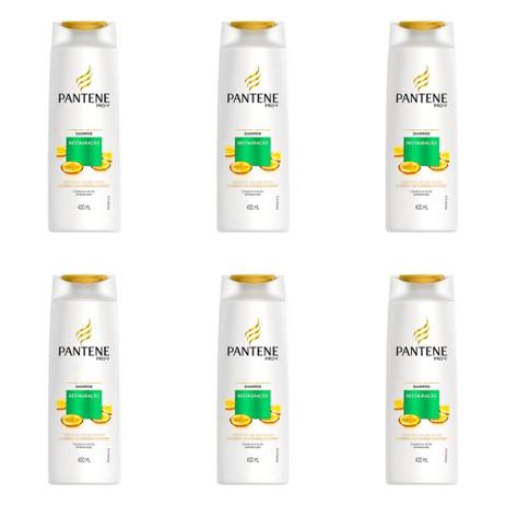 Pantene Restauração Profunda Shampoo 400ml (Kit C/06) Menor preço em Pantene Restauração Profunda Shampoo 400ml (Kit C/06)