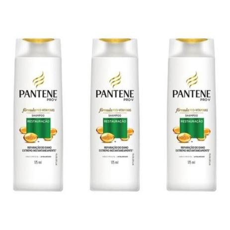 Pantene Restauração Shampoo 175ml (Kit C/03) Menor preço em Pantene Restauração Shampoo 175ml (Kit C/03)