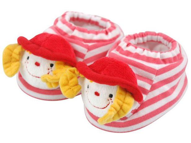 Pantufa Infantil Bebê Julia Rosa - Ks Kids