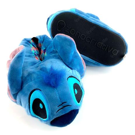 Pantufa Stitch 3D, Oficial Disney, Solado De Borracha - Zona Criativa Menor preço em Pantufa Stitch 3D, Oficial Disney, Solado De Borracha - Zona Criativa