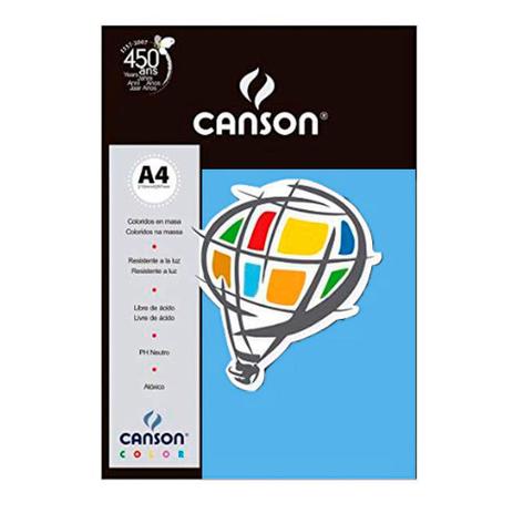 Papel Canson Color Plus 180g Azul Royal A4 c/ 10 Folhas Menor preço em Papel Canson Color Plus 180g Azul Royal A4 c/ 10 Folhas