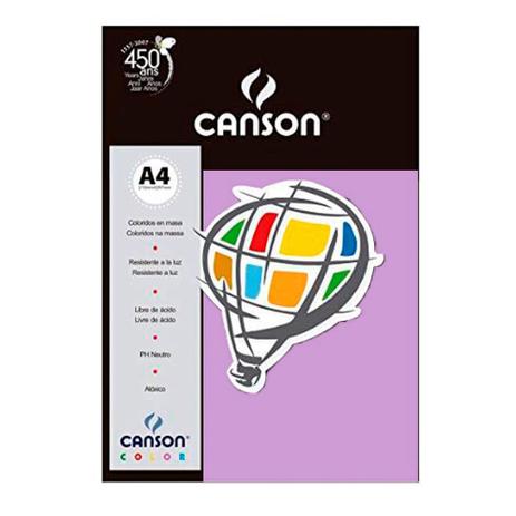 Papel Canson Color Plus 180g Lilas A4 com 10 Folhas Menor preço em Papel Canson Color Plus 180g Lilas A4 com 10 Folhas