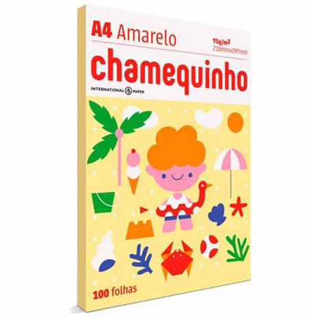 Papel chamequinho a4 amarelo 75g/m2  / 100fl / chamex é boa?