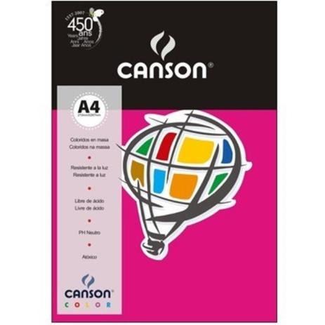 Papel Colorido Canson A4 180g/m² 10 Folhas Rosa Escuro Menor preço em Papel Colorido Canson A4 180g/m² 10 Folhas Rosa Escuro