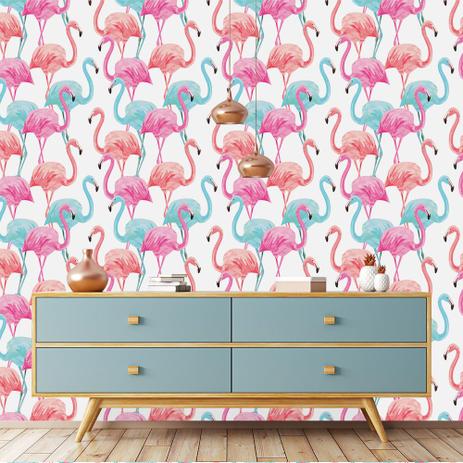 Papel de Parede Adesivo - Flamingos - 911pps - Allodi é ruim? Papel de Parede Adesivo - Flamingos - 911pps - Allodi é boa?