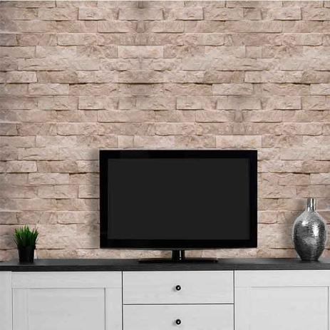 Menor preço em Papel de Parede Adesivo Lavável Pedra Canjiquinha Tijolo cpt0021 - Final decor