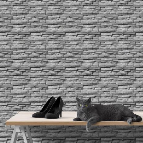 Papel de Parede Adesivo Rolo 0,58x3,00M Pedras 0114 - Papel na parede - 4724 é boa?