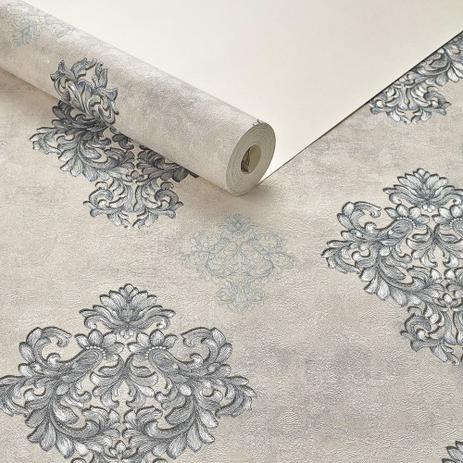 Papel De Parede Alto Padrão Importado Texturizado Arabescos - Maya Wallpaper Menor preço em Papel De Parede Alto Padrão Importado Texturizado Arabescos - Maya Wallpaper