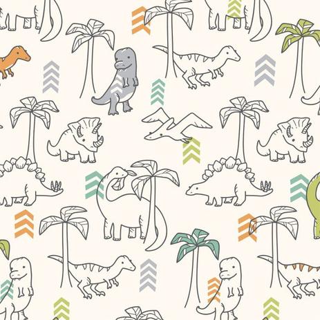 Papel de Parede Auto Adesivo DIvertido Lavável Teens Dinossauros - Stick é boa?