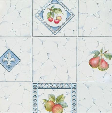 Papel de Parede Azulejo Português Frutas Adesivo Autocolante Lavável Cozinha Copa - INCASA é boa?