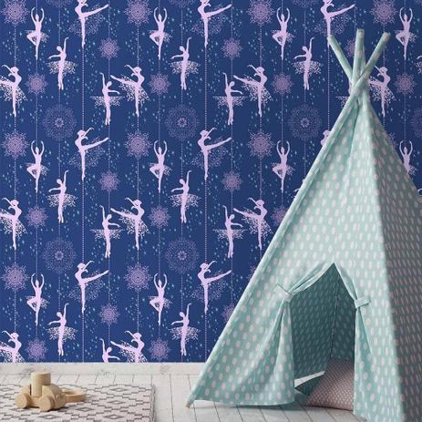 Papel De Parede Bailarina Star Navy Qcola Adesivo E Papel De