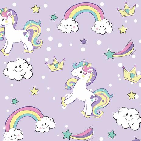 Papel de Parede Bebê Infantil Unicórnios Lavável N4400 - Lar Adesivos Menor preço em Papel de Parede Bebê Infantil Unicórnios Lavável N4400 - Lar Adesivos