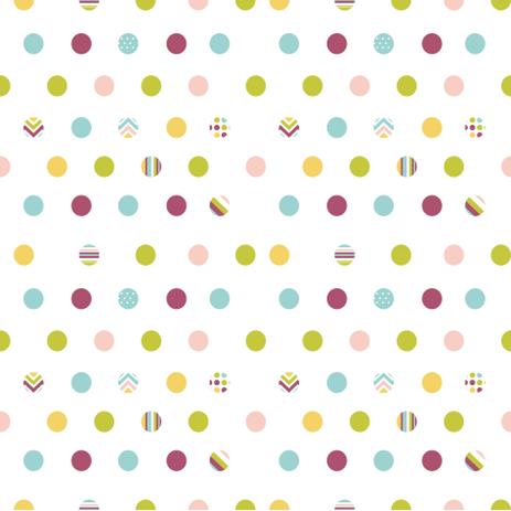 Papel de Parede Bolinhas Coloridas 2,70x0,57m - Quartinhos Menor preço em Papel de Parede Bolinhas Coloridas 2,70x0,57m - Quartinhos