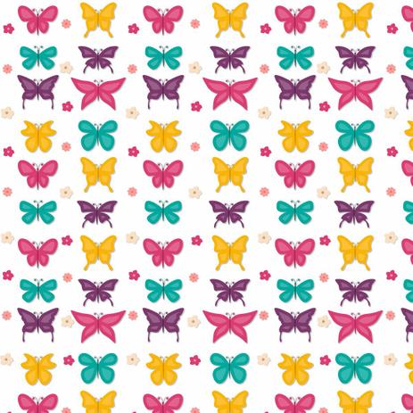 Papel De Parede Borboletas Coloridas E Flores Fundo Branco Auto Adesivo Rolo Com 150X50cm - Sunset adesivos Menor preço em Papel De Parede Borboletas Coloridas E Flores Fundo Branco Auto Adesivo Rolo Com 150X50cm - Sunset adesivos