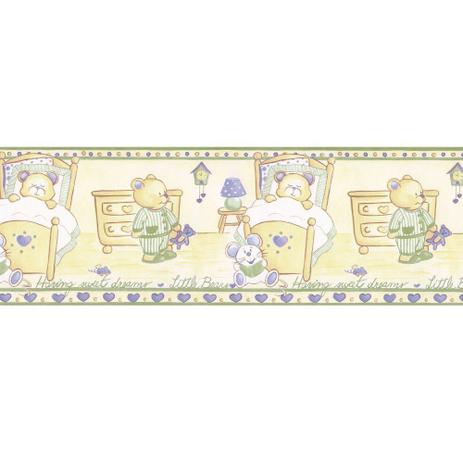 Papel De Parede Border Figuras Verde Bege Ursos 5503 Bobinex Menor preço em Papel De Parede Border Figuras Verde Bege Ursos 5503 Bobinex