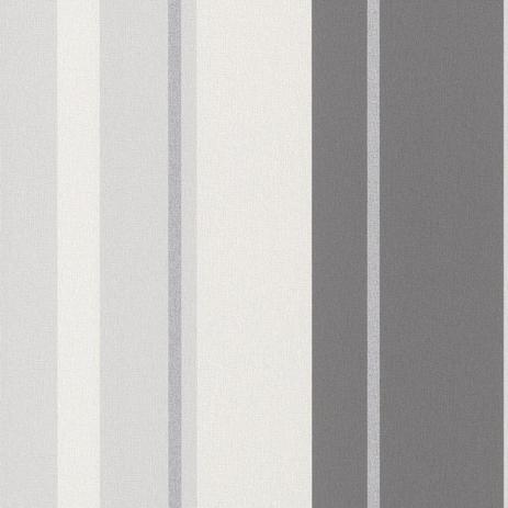 Papel de Parede Casual Moderno Listrado Salsa Finottato - Rolo de 10m Marfim/Grafite Menor preço em Papel de Parede Casual Moderno Listrado Salsa Finottato - Rolo de 10m Marfim/Grafite