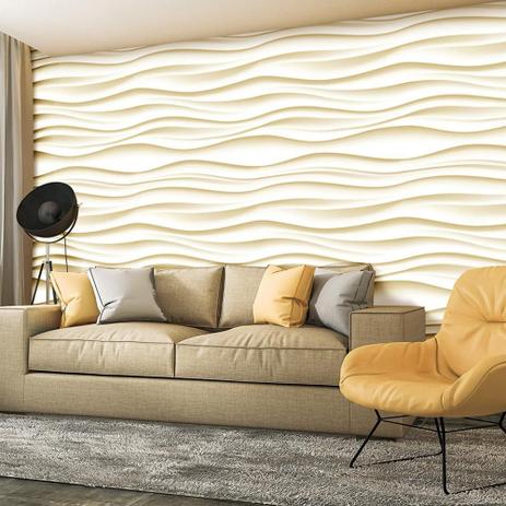 Papel de Parede Efeito Textura 3D Onda Ondulado Bege Nude Areia Quarto Sala Hall Adesivo 10 mts - Toque Pop Menor preço em Papel de Parede Efeito Textura 3D Onda Ondulado Bege Nude Areia Quarto Sala Hall Adesivo 10 mts - Toque Pop