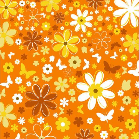 Menor preço em Papel De Parede Flores E Borboletas Verão Tons Laranja Auto Adesivo Rolo Com 150X50cm - Sunset adesivos