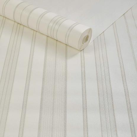 Papel De Parede Importado Tnt Listrado Off White E Prata - Maya Wallpaper Menor preço em Papel De Parede Importado Tnt Listrado Off White E Prata - Maya Wallpaper