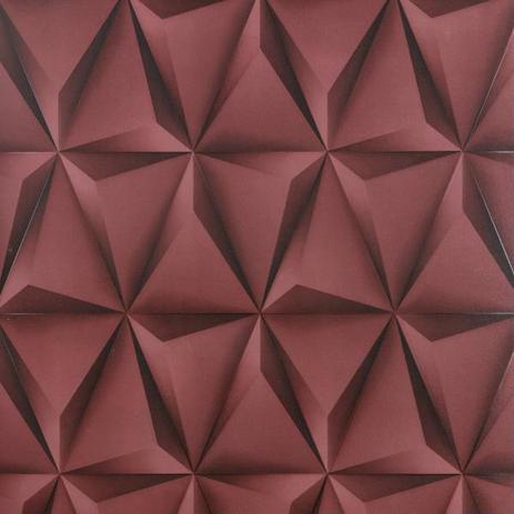 Papel de Parede Importado Vinílico Geométrico 3D Vermelho - Ideale papéis Menor preço em Papel de Parede Importado Vinílico Geométrico 3D Vermelho - Ideale papéis